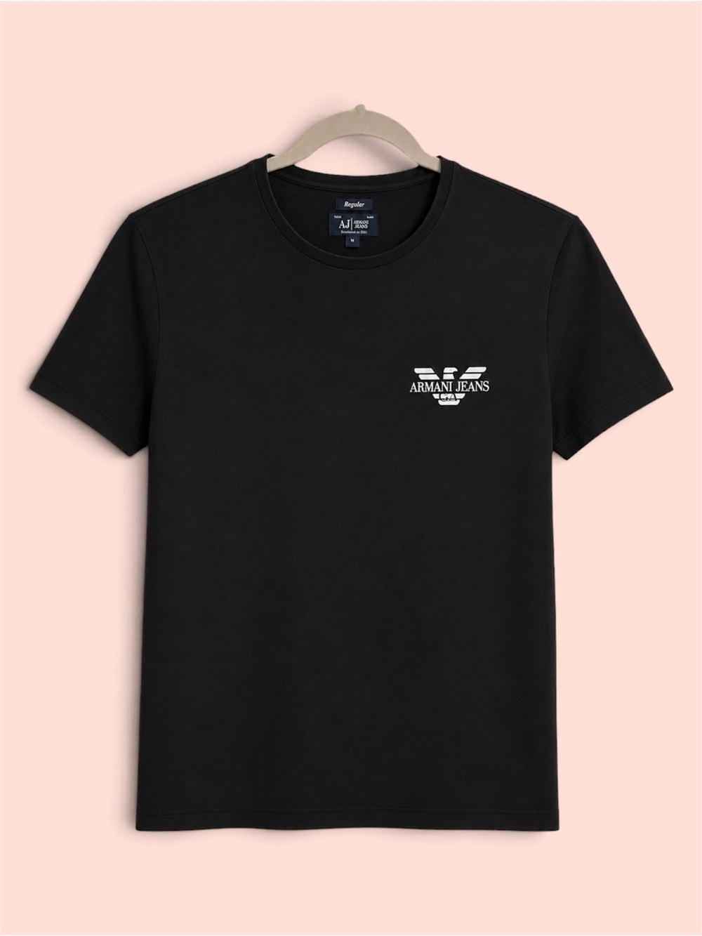 Armani Jeans Black Short-Sleeve Tee
